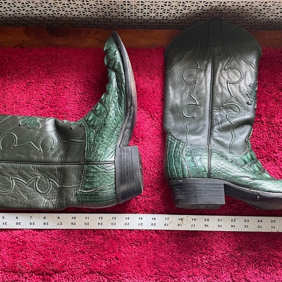 Alligator Cowboy Boots 11d - Picture 11 of 12